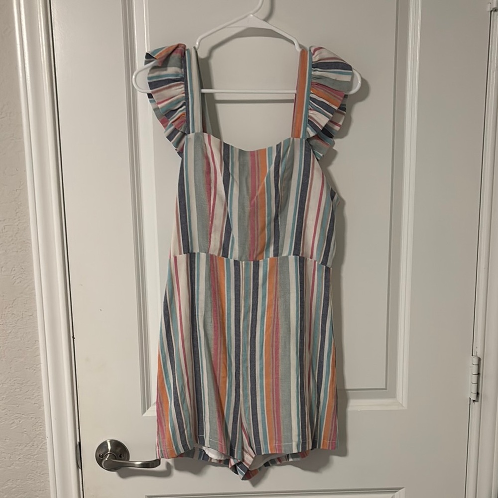 Striped Multicolor Romper